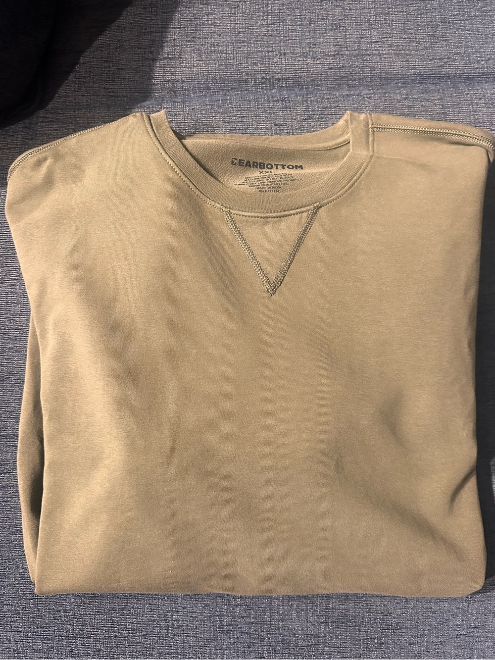 Men's Crewneck Sweatshirt XXL in Olive